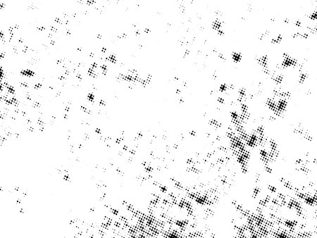 Abstract grunge halftone background. Black and white vector illustrationのイラスト素材
