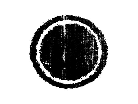 Hand drawn grunge circle. Vector illustration. Grunge circle.のイラスト素材