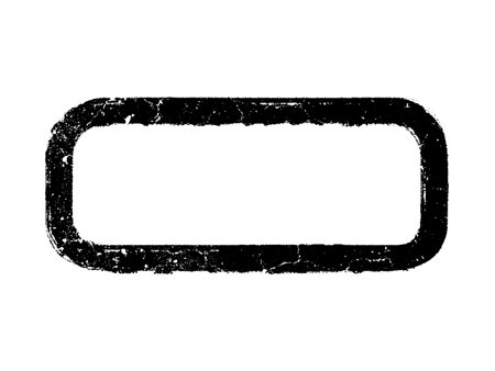 Grunge frame isolated on white background. Grunge banner.のイラスト素材