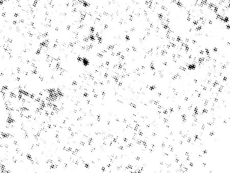 Abstract grunge halftone dots background. Black and white vector illustrationのイラスト素材