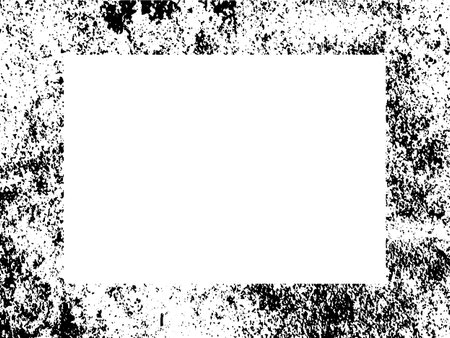 Black and white grunge frame. Abstract background. Vector illustration.のイラスト素材
