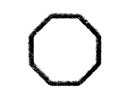 Grunge black hexagon on white background. Vector illustration.のイラスト素材