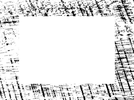Grunge black frame on white background. Template for your design. Vector illustrationのイラスト素材