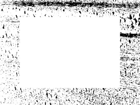 Grunge black frame on white background with space for text.のイラスト素材