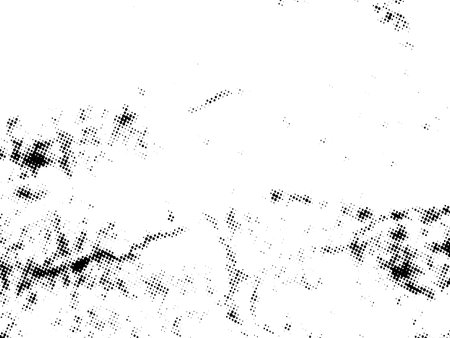 Grunge halftone vector texture. Distress monochrome background.のイラスト素材
