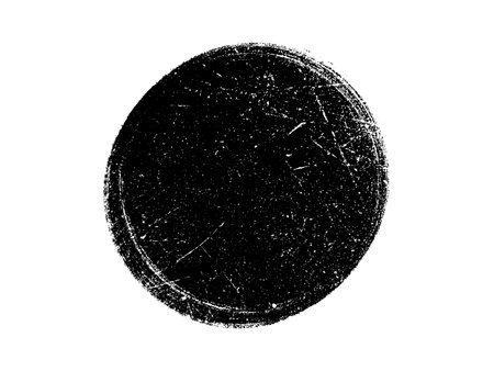 Black grunge circle on a white background. Template for design. Vector illustrationのイラスト素材
