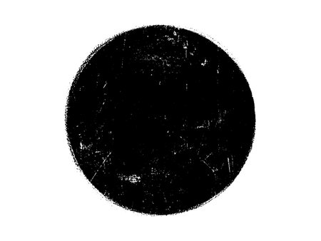 Grunge black circle on a white background. Vector illustration.のイラスト素材