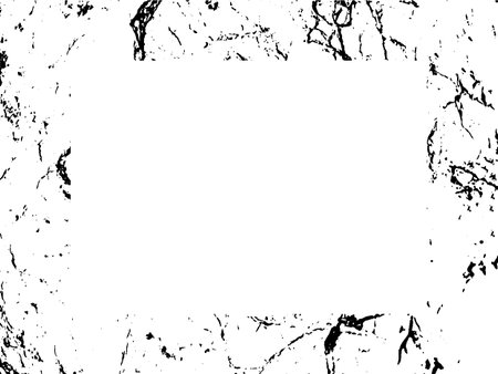 Black and white grunge frame. Abstract background with space for your text or image. Illustrationのイラスト素材
