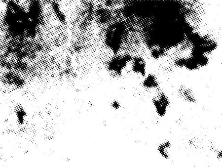 Black and white grunge halftone overlay texture. Abstract vector background.のイラスト素材