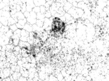 Distressed overlay texture of cracked concrete, stone or asphalt. grunge background. abstract halftone vector illustrationのイラスト素材