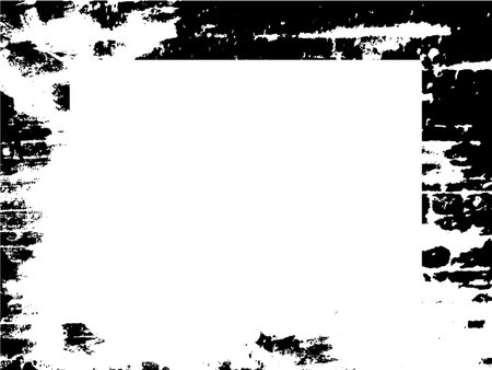 Black and white grunge frame. Abstract background. Vector illustration.のイラスト素材