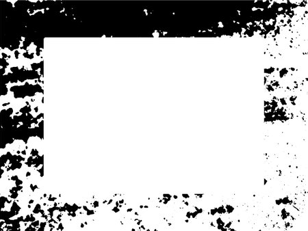 Grunge frame. Black and white grunge background. Vector illustration.のイラスト素材
