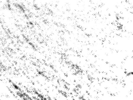 Distress grunge halftone overlay texture. Dirty noise aging design template. EPS10 vector.のイラスト素材
