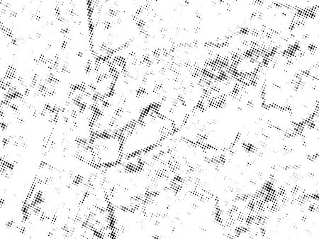 Distressed overlay texture of cracked concrete, stone or asphalt. grunge background. abstract halftone vector illustrationのイラスト素材