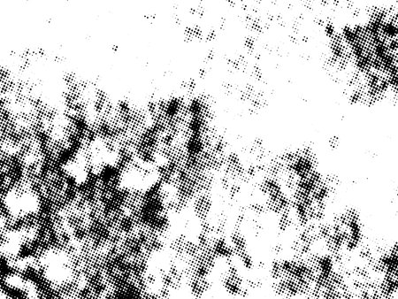 Abstract grunge halftone background. Black and white vector illustrationのイラスト素材