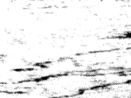 Distress urban used texture. Grunge rough dirty background. Brushed black paint cover. Overlay aged grainy messy template. Renovate wall scratched backdrop. Empty aging design element. EPS10 vector.のイラスト素材
