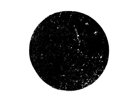 Black grunge circle on white background. Vector illustration for your design.のイラスト素材
