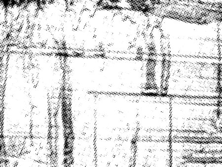 Black and white grunge halftone. Distress overlay texture. Abstract vector background.のイラスト素材