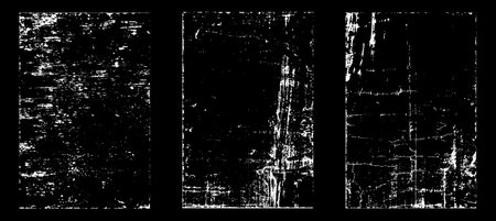 Set of grunge textures. Scratched background. Vector illustrationのイラスト素材