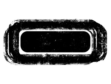 Grunge black frame isolated over white background. Vector illustration.のイラスト素材