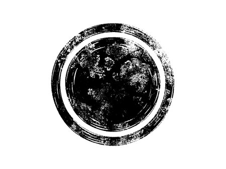 grunge circle with space for text or image on a white backgroundのイラスト素材