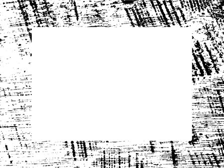Grunge frame. Black and white grunge background. Vector illustration.のイラスト素材