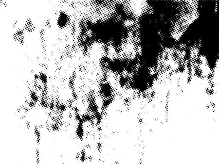 Black and white grunge halftone. Distress overlay texture. Abstract background.のイラスト素材