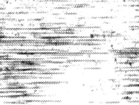 Distress urban used texture. Grunge rough dirty background. Brushed black paint cover. Overlay aged grainy messy template. Renovate wall scratched backdrop.のイラスト素材