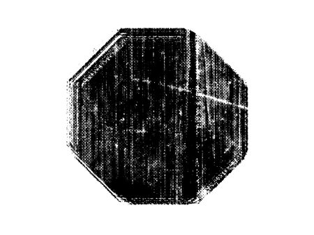 Grunge halftone hexagon. Vector vintage illustration.のイラスト素材