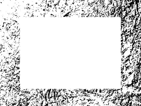 Grunge frame background. Vector illustration. Black and white.のイラスト素材