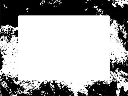 Grunge black and white frame with copy space. Vector illustration.のイラスト素材