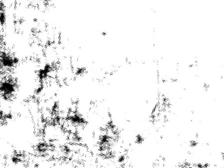 Black and white grunge urban texture. Distress overlay texture. Abstract halftone vector background.のイラスト素材