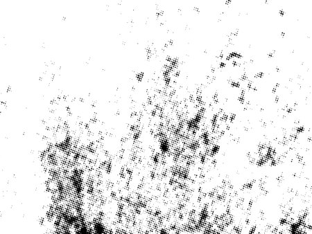 Distress urban used texture. Grunge rough dirty background. Brushed black paint cover. Overlay aged grainy messy template. Renovate wall scratched backdrop.のイラスト素材