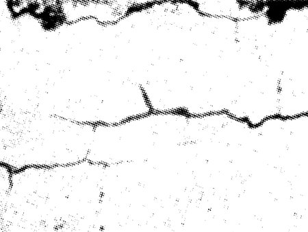 Distressed overlay texture of cracked concrete, stone or asphalt. grunge background. abstract halftone vector illustrationのイラスト素材