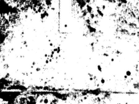 Distress grunge halftone overlay texture. Dirty noise aging design template. EPS10 vector.のイラスト素材