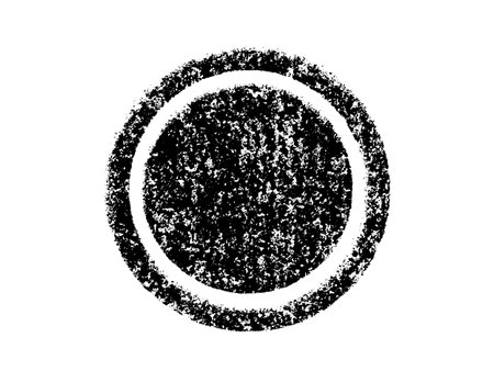 Black grunge circle on white background. Grunge texture.のイラスト素材