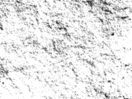 Distressed overlay texture of cracked concrete, stone or asphalt. grunge background. abstract halftone vector illustrationのイラスト素材