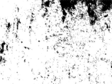 Black and white grunge halftone texture. Abstract background. Vector illustrationのイラスト素材