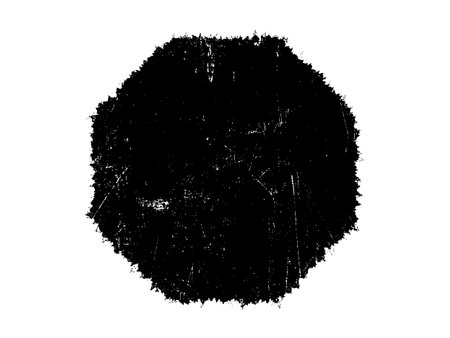 Vector black grunge circle on white background. Template for your design.のイラスト素材