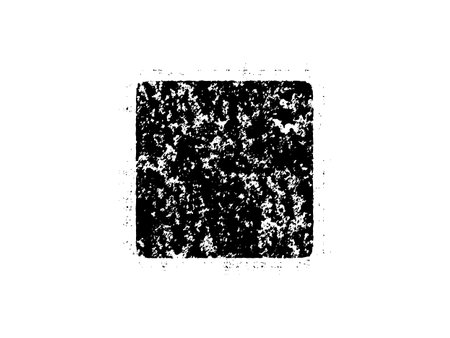 Grunge black square on white background. Grunge texture. Vector illustration.のイラスト素材