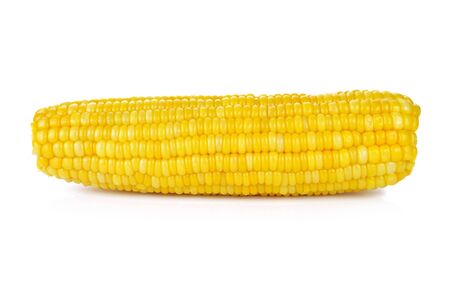 Corn on the cob kernels isolated Clipping Pathの写真素材