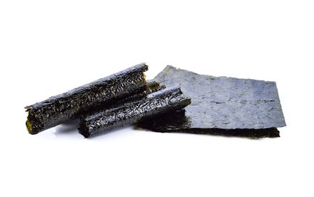 Nori isolated on white backgroundの写真素材