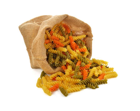 Pasta isolated on white backgroundの写真素材