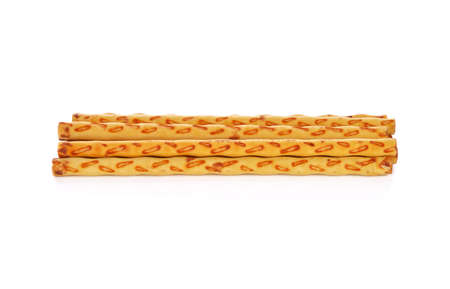 Biscuit Stick on white backgroundの写真素材