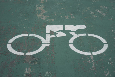 Cycle route in the eveningの写真素材