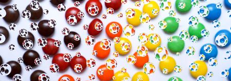 Color bubble isolated on white background. Close up. Shades.の写真素材