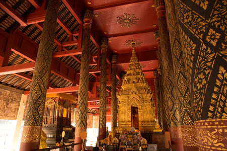 Golden pagoda in ancient buildingのeditorial素材