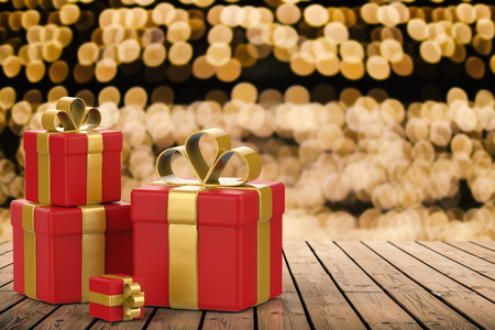3d rendering heap of gift boxesの写真素材