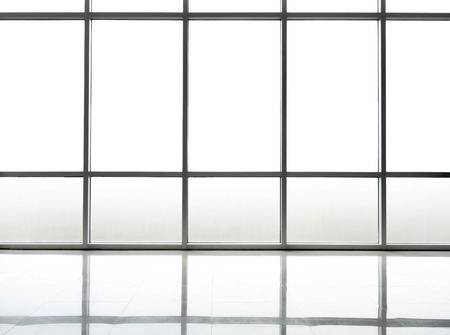 blank studio with translucent window background