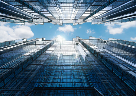3d rendering highrise office building